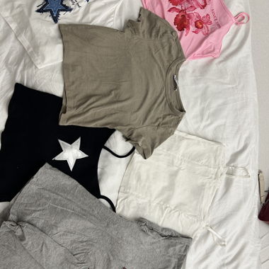 Set aus Tops und T-Shirts, 5-teilig