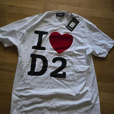 DSQUARED2 T-Shirt I Love D2 Weiss 