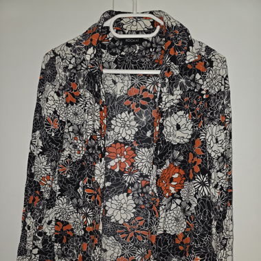 Chemise motif fleur