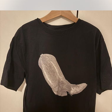 Cowboy Boot dark blue shirt 