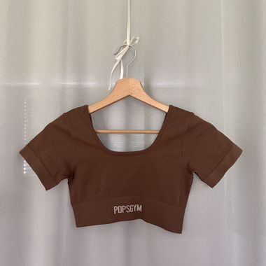 Haut de sport POPSGYM marron