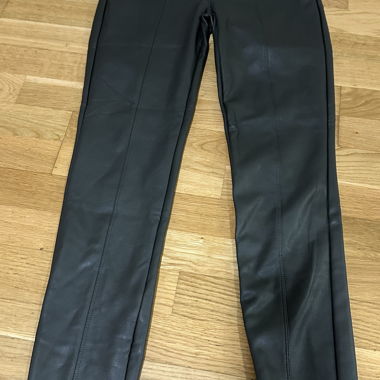 Dark Green Leather Pants 