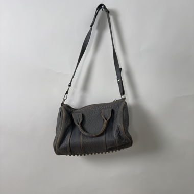 Studded Grey Shoulder Bag