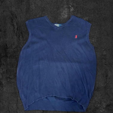 vintage polo ralph lauren sleeveless sweater vest