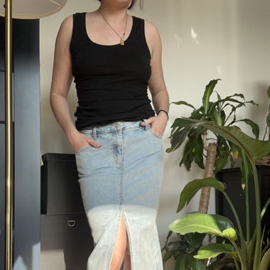 Meshki denim skirt