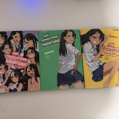 Manga Don’t Tease Me, Nagatoro vol. 1-3 Italian