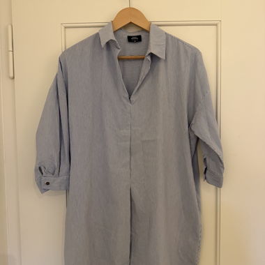 Robe chemise à rayures