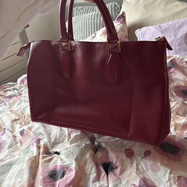 Borse In Pelle red leather Handbag