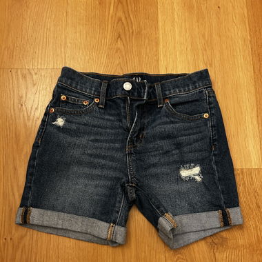 GAP Denim Dark Blue Folded Shorts 