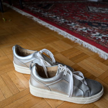 Silver Topshop sneakers