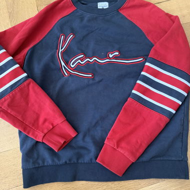 Karl Kani Sweatshirt blau-rot Grösse M