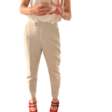 Zara Beige Suit Trousers