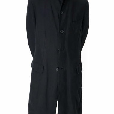 Cappotto in cotone a bordi grezzi Junya Watanabe CDG