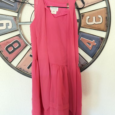 Pink Chiffon Dress G.128