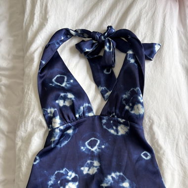 Top Batik Neckholder rückenfrei Boho Schösschen