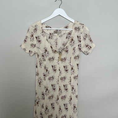 Work's Floral short-sleeve dress