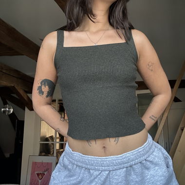 UNIQLO USA geripptes Tanktop
