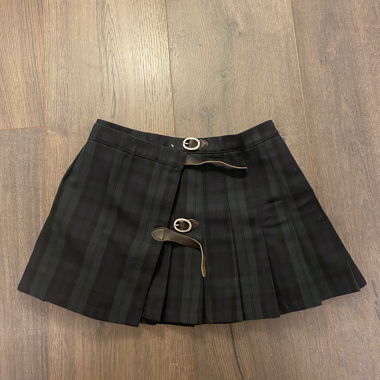 Brandy Melville plaid buckle skirt