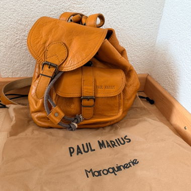 Piccolo zaino Paul Marius in pelle gialla