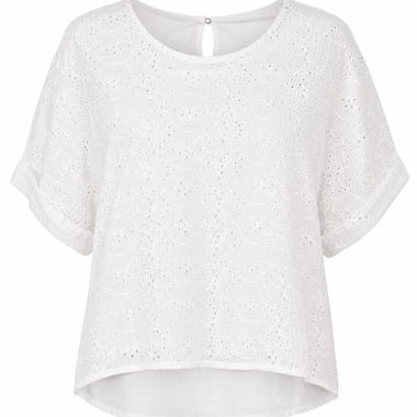 Blouse blanche en dentelle
