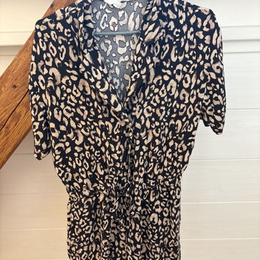 H&M leopard playsuit
