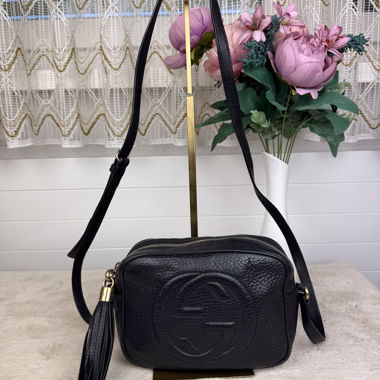 100% Original Gucci Soho Disco Bag Black Bag