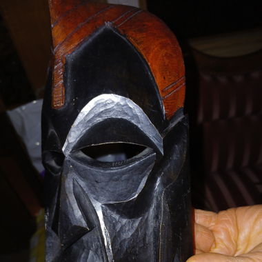 Grosse Afrika Holzmaske, und kl. Afrika Holzmaske