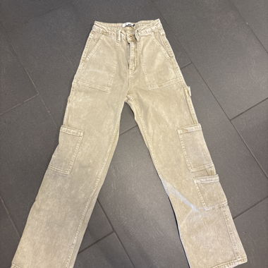 Beige Cargo Jeans Size 36