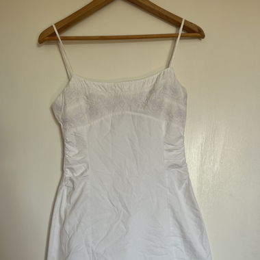 mini robe zara blanche 