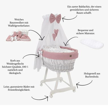 Babywiege mit Himmel