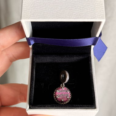 Pandora Happy Birthday Charm Silber