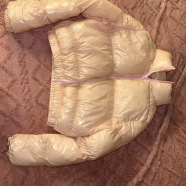 pink winter jacket