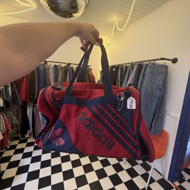 Borsa sportiva adidas rossa vintage