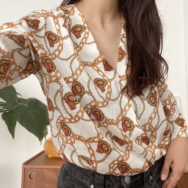 Printed Bodysuit, S