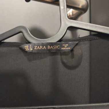 Zara Basic schwarze Bluse