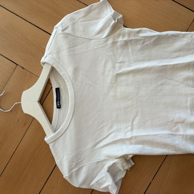 T-shirts Zara lot de 2 noir/blanc
