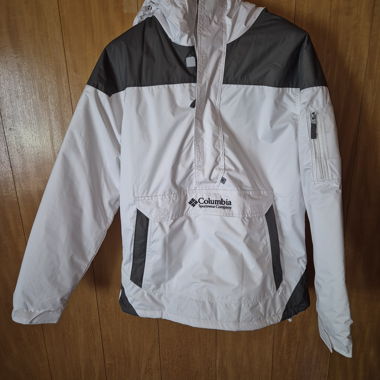 Columbia Challenger Windbreaker Anorak White Black