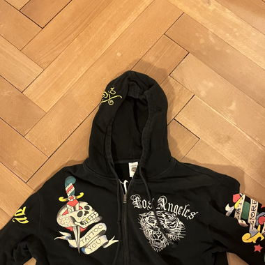 Ed Hardy Hoodie with Zipper