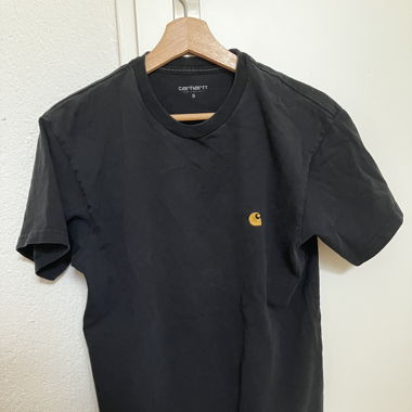 Carhartt WIP T-Shirt schwarz mit Logo gold