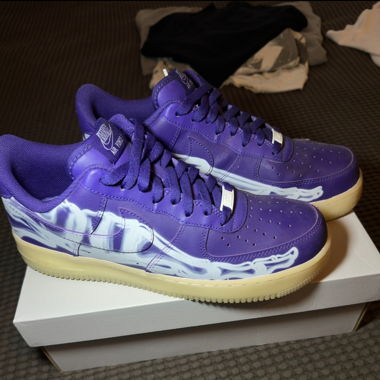 AF1 Purple Skeleton