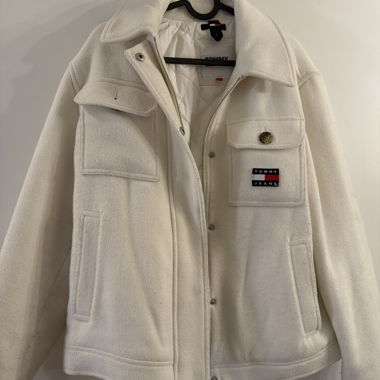 Giacca primaverile Tommy Jeans bianca