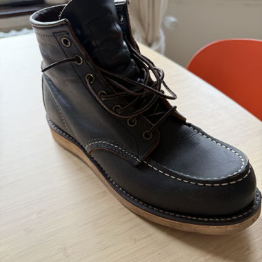 Stivaletti in pelle Redwing blu scuro con lacci