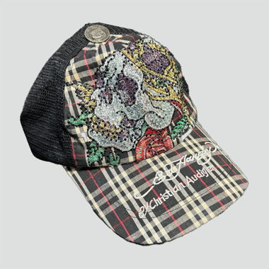 Casquette Ed Hardy Y2K avec strass