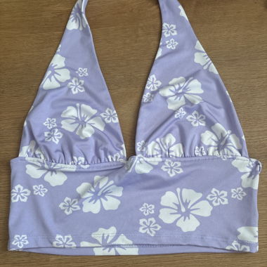 Lavender Floral halter Top