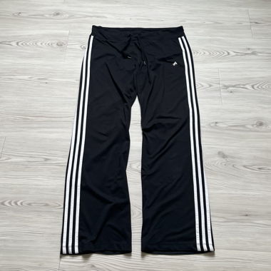 Pantalon de survêtement Adidas noir années 2000 Y2K