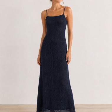 Robe maille bleu marine - Summer night