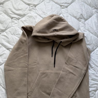 Felpa beige Bershka