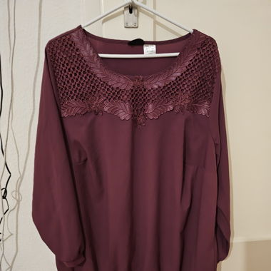 Bluse bordeaux Dressin, taille 54/56