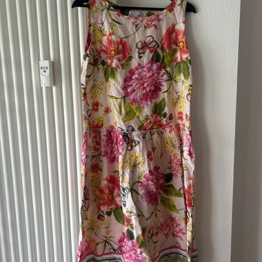 Abito midi floreale di angoor (100% lino)