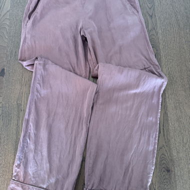 Pantalon pour femmes violet à jambe ample